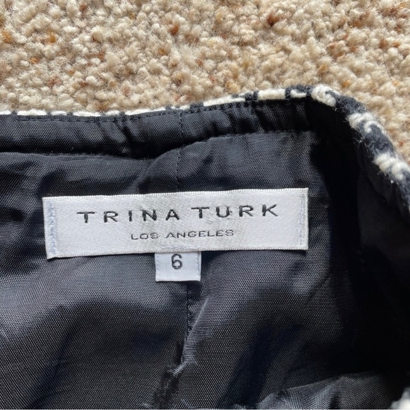 TRINA Turk houndstooth wool skirt size 6 - Picture 4 of 4